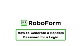 How to Generate a Random Password [upl. by Sidonie]