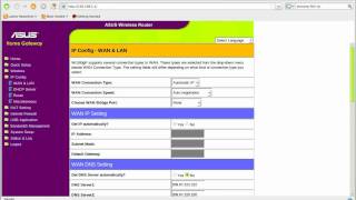 setting opendns in the asus wl500gp router [upl. by Gautious]