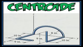 Centroide de un alambreProblema 545 Estática  Riley amp Sturges [upl. by Ordnael]