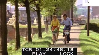 1970s Romance  Young Couple Cycling Through Netherlands Countryside [upl. by Eicak]