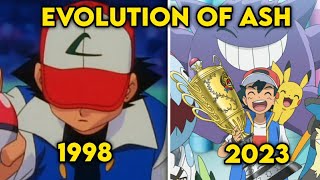 Pokemon Ash Ketchum Evolution 19982023  Kanto Journeys  Pokemon Horizons [upl. by Eyllib]