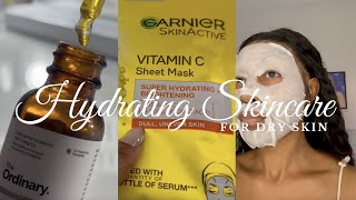 HOW TO HYDRATE DRY SKIN 💧  THE BEST SKINCARE ROUTINE FOR DRY SKIN ✨ [upl. by Drahser]