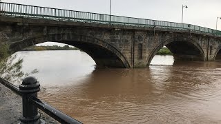 A panoramic view from Gainsborough over to Nottinghamshire the Trent Port is not yet flooded [upl. by Darrel]