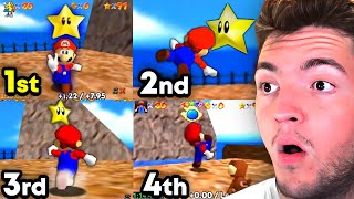 Comparing the BEST Mario 64 120 Star Speedruns [upl. by Sackey184]