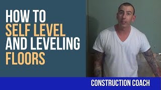 How to Self Level and Leveling Floors  DIY Tricks for renos [upl. by Alaaj]