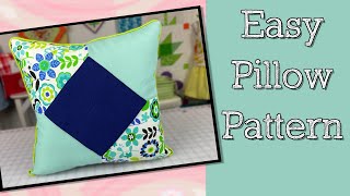 Decorative Pillow  Easy Pillow Pattern  The Sewing Room Channel [upl. by Ylrehs]