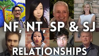 NT NF SP SJ Relationships ft Wendy Type Tips Leon Kathleen Spacey Jeffrey Jamila amp Ron [upl. by Nahsin]