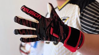 Reusch PURE CONTACT GOLD X GTX INFINIUM™ Goalkeeper Gloves [upl. by Sinnej]