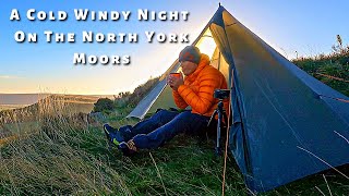 A Cold Windy Solo Wildcamp On The North York MoorsMLD Duomid [upl. by Abramson]