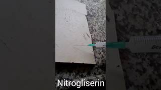 Nitrogliserin yanma testi nitroglycerin flame test [upl. by Aroel]