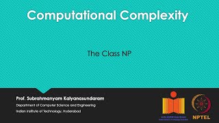 mod01lec03  The Class NP [upl. by Codd979]