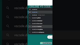 How to use VSCode without download in your pc laptop javascript css webdeveloper coder html [upl. by Nastassia]