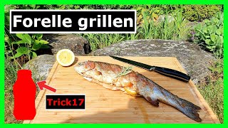 Forelle perfekt grillen OHNE festkleben TRICK [upl. by Laina]