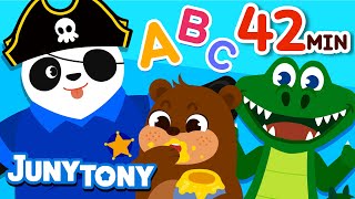 ABC Alphabet Songs  Phonics Songs for Kids  Kindergarten Song  JunyTony [upl. by Redla]