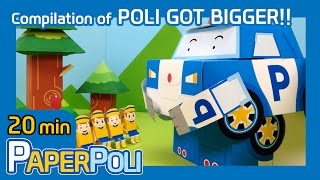 Special compilation 8  Poli got bigger Relay  Paper POLI PETOZ  Robocar Poli Special [upl. by Tsnre]