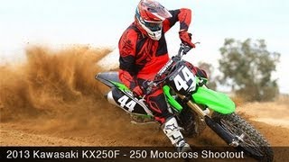 MotoUSA 2013 Kawasaki KX250F Motocross Shootout [upl. by Aisha626]