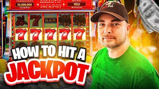 How to Hit a Slot Machine Jackpot StepByStep With Live Play amp 2 Jackpots [upl. by Kluge555]