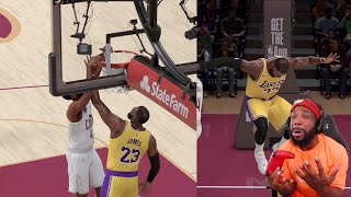 Lebron Cried To The Refs After Getting Dunked On Lakers vs Cavs NBA 2K25 Mycareer Ep 7 [upl. by Onirotciv]