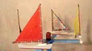 Watch Sailboat Whirligigs from MaineCraftConnectioncom [upl. by Curnin]