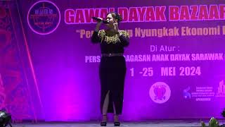 Karen Libau live gawaidayak gawaidayakbazaar youtube dayakiban gawai [upl. by Adnesor]