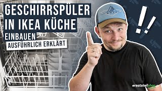 Ikea Geschirrspüler passt nicht  Erklärung zum Umbau bei vollintegrierten Geschirrspülern [upl. by Shear537]