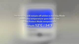 Setting a Holiday on your Heatmiser Slimline Thermostat [upl. by Raines447]