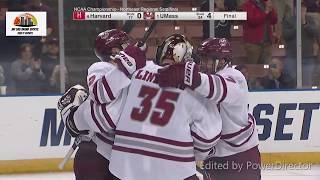 UMass beats harvard 40 first round NCAA Hockey [upl. by Zoldi]