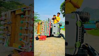 Mini dj ke andar fus gya😱😱 new mini dj sound setup  Amazing power big dj truck driver [upl. by Herbert]