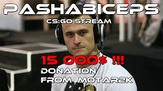 Pasha biceps 15 000  donation by motar2k FULL REACTION [upl. by Carlyn205]