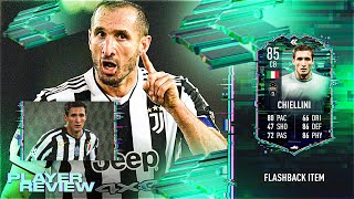 FIFA 22 FLASHBACK CHIELLINI REVIEW  85 FLASHBACK CHIELLINI PLAYER REVIEW  FIFA 22 ULTIMATE TEAM [upl. by Clarhe]