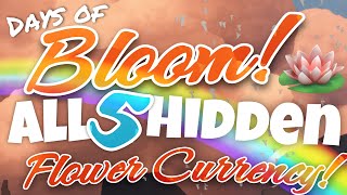 All 5 Hidden Flower Event Currency  Days of Bloom Sky Children of the Light nastymold [upl. by Ecirtnas286]