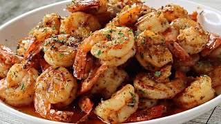 Quick amp Easy Garlic Butter Shrimp  How To Make Garlic Butter Shrimp Skillet [upl. by Llenrrad]