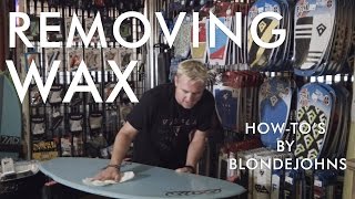 How to Remove Wax from Skimboard [upl. by Esilehs]