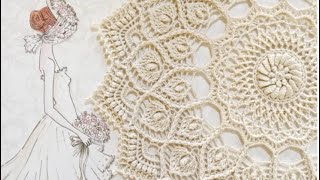 How to Crochet a Stunning and Beautiful Doily Tutorial Rounds 112 Part 15💞🌸 [upl. by Elisabet62]