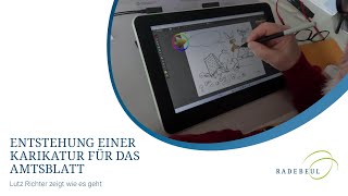 Wie eine Karikatur für das Amtsblatt entsteht [upl. by Torray]