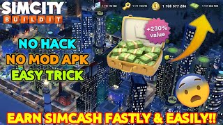 Earn SimCash Fastly In SimCity BuildIt 🤑  Secret Tips To Earn SimCash Easily 😍 [upl. by Shaughn]