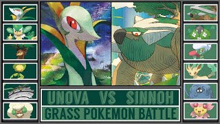 UNOVA vs SINNOH  Grass Pokémon Battle SERPERIOR vs TORTERRA [upl. by Swain]