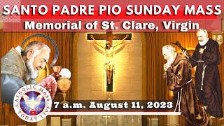 Catholic Mass Today Live at Santo Padre Pio National Shrine  Batangas 11 Aug 2023 7am [upl. by Eelano346]