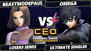 CEO 2024 LOSERS SEMIS  BeastModePaul Hero Vs Omega Joker Smash Ultimate  SSBU [upl. by Oal]