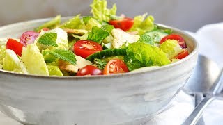 How to Make Authentic Fattoush Salad [upl. by Ilarrold]