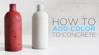 How to color concrete with an integral pigment [upl. by Adnawyek716]