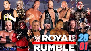 2001 Royal Rumble Full Match Roster amp Same Entry WWE 2k23 therock undertaker stonecoldsteveaustin [upl. by Boynton]