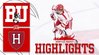 Highlights Mens Ice Hockey vs Harvard  Exhibition 101924 [upl. by Ellynn]