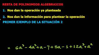 Resta de Polinomios Algebraicos [upl. by Mildrid134]