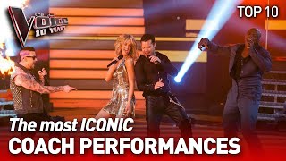 The most ICONIC Coaches Performances on The Voice  The Voice 10 Years [upl. by Will679]