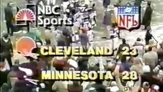 3 of 3 Vikings defeat Browns to win 1980 NFC Central Divisional Title [upl. by Lierbag915]