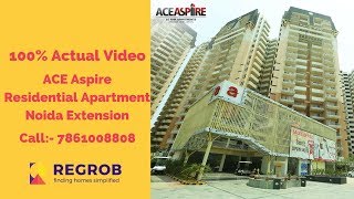 ACE Aspire  2 3 BHK Flats for Sale in Noida Extension  Actual Video [upl. by Alica]