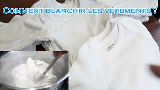 Comment blanchir les vêtements blanc déteint [upl. by Yorled]