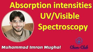 Absorption intensities  UVVisible spectroscopy  UrduHindi [upl. by Lebazi]