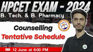 HPCET Exam 2024 B Tech amp B Pharmacy Counselling start  HPTU latest update  Inspiring Agricon [upl. by Idnahk]